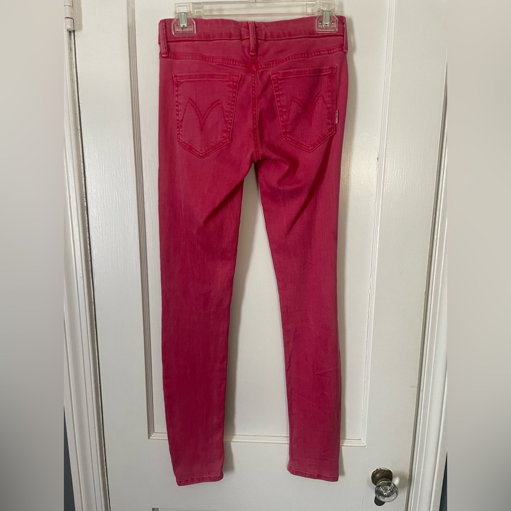 MOTHER The Looker Women's Hot Pink Jeans Size 26 - Picture 3 of 7